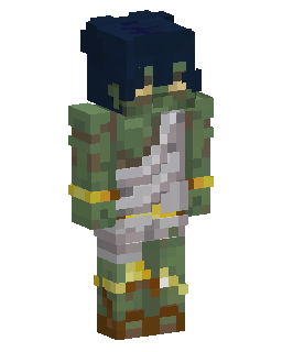 Skin Minecraft Bandaged Green Zombie Warrior