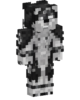 Black And White Bunny Minecraft skin