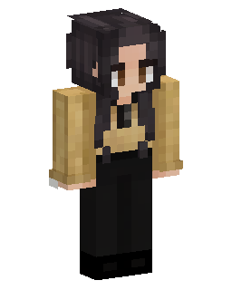 Long Haired Gold Vest Girl のMinecraftスキン