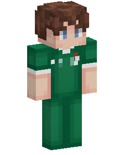Skin Minecraft Green Uniform Boy
