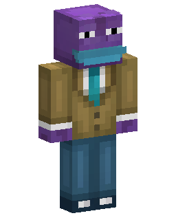 Skin Minecraft Purple Pepe the Frog