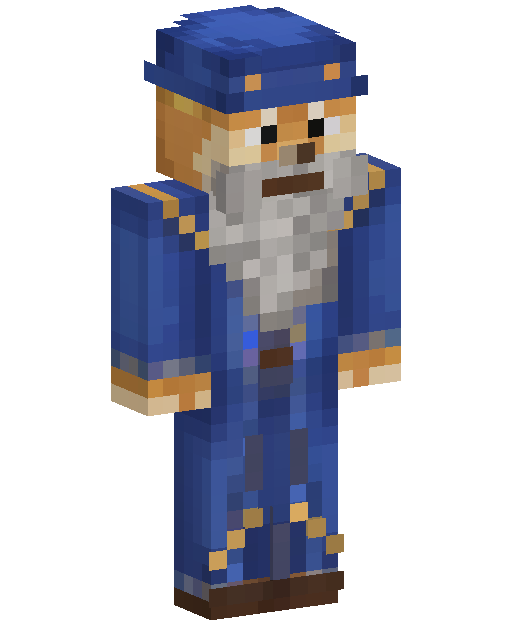Shiba Dog Wizard Minecraft skin