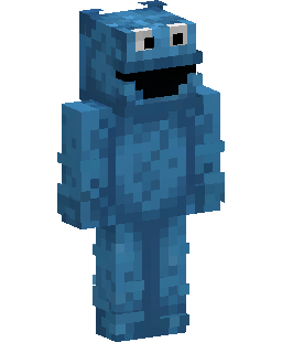 Blue Furry Monster Cookie Minecraft skin
