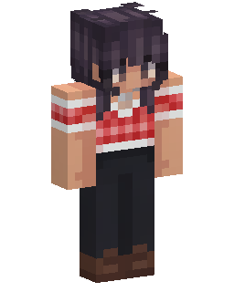 Red Plaid Shirt Girl Minecraft skin