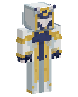 Skin Minecraft White Gold Armored Knight