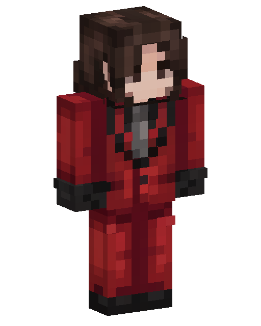 Skin Minecraft Red Suit Gentleman