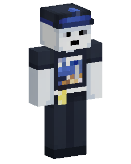 Blue Cap Gamer Minecraft skin