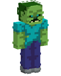 Movie Zombie Minecraft-Skin