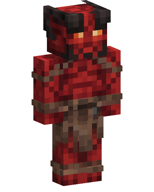 Skin do Minecraftu Red Demon Warrior