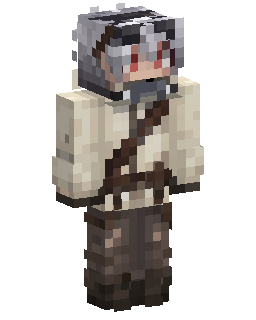 Gray Haired Adventurer Minecraft-Skin