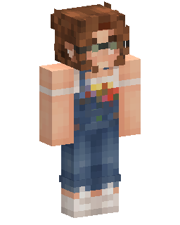Denim Overalls Girl Minecraft skin