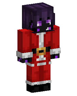 Purple Haired Santa Claus Minecraft-Skin