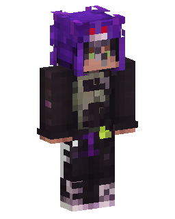 Purple Hooded Dark Hoodie Minecraft skin