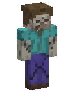 Zombie In Teal Shirt 的 Minecraft 皮肤