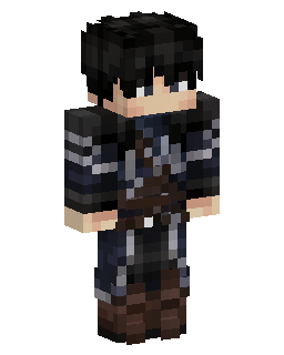 Skin Minecraft Black Coat Swordsman