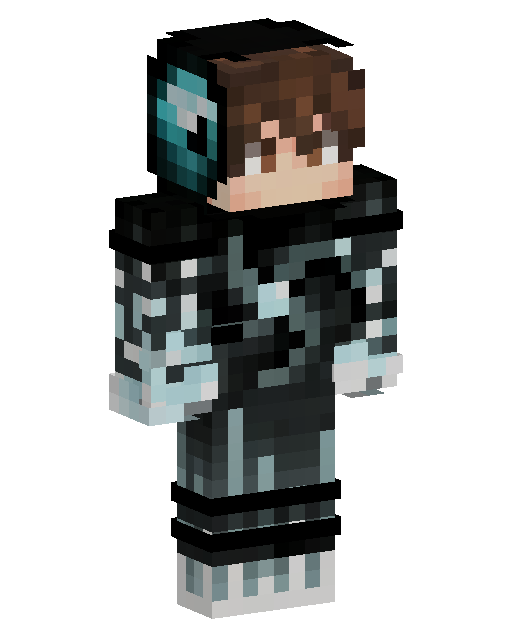 Dark Hoodie Orb Gamer — Minecraft Skin Download