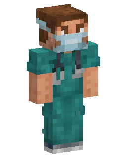 Skin Minecraft Teal Scrubs Medical Worker