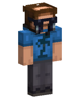 Скін Minecraft Blue Shirt Brown Hair Boy