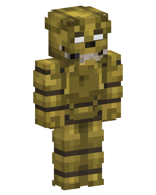 Golden Animatronic Bear — Minecraft Skin Download