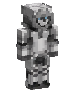 Silver Armored Robot Minecraft skin