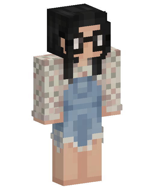 Denim Overalls Girl Minecraft 皮肤