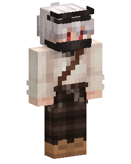 White Haired Plaid Adventurer Minecraft skin