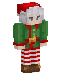 Minecraft-skin Christmas Elf In Green Outfit