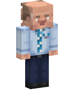 Blue Lab Coat Scientist Minecraft-Skin