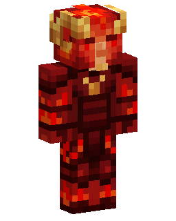 Red Blue Armored Warrior skin de Minecraft