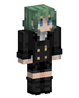 Green Haired Anime Girl 的 Minecraft 皮肤