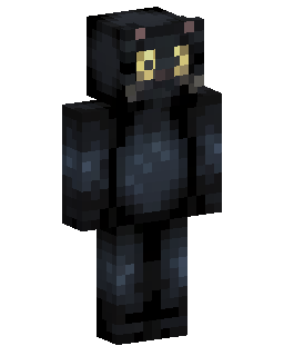 Black Cat Creature Minecraft skini