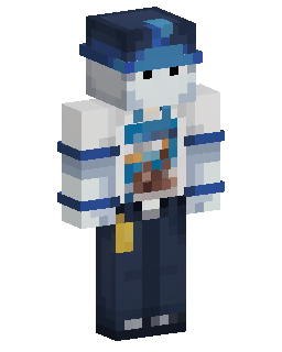 Blue White Astronaut Minecraft skin