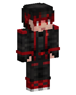 Black Red Trim Gamer skin de Minecraft