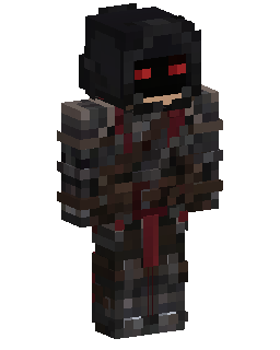 Red Eyed Armored Warrior Minecraft skin