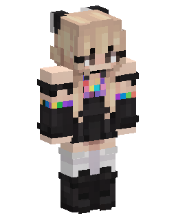 Skin Minecraft Rainbow girl
