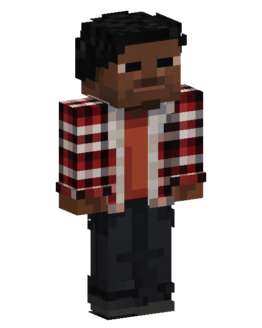 Skin Minecraft Red Plaid Flannel Guy