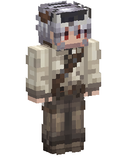 Gray Haired Adventurer Minecraft-Skin