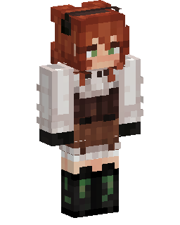 Red Haired Outfit Girl Minecraft-Skin
