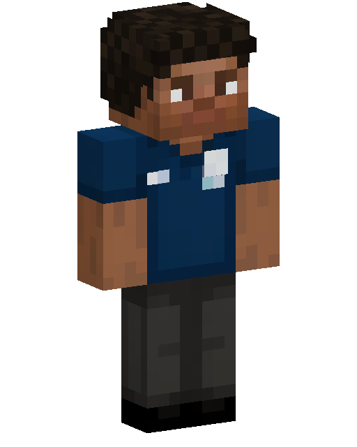 Blue Shirted Man Minecraft 皮肤