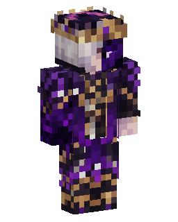 Purple Gold Armored Warrior Minecraft skin