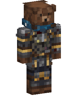 Blue Visor Armored Warrior Minecraft skini