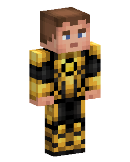Black Gold Warrior Minecraft skin