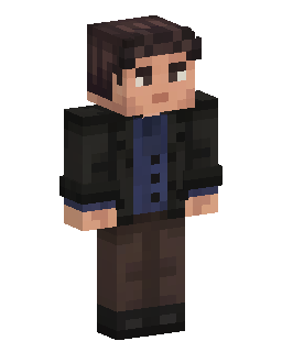 Dark Jacket Office Worker Minecraft skin