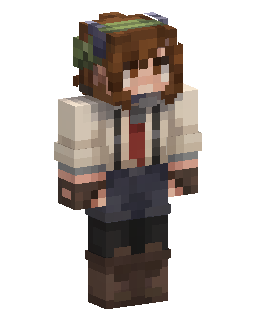 Brown Haired Boy In Vest Minecraft-Skin