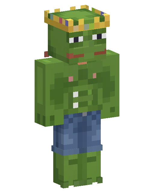 Frog King Minecraft skin