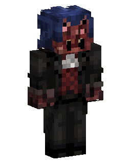 Skin do Minecraft Blue Hair Dark Suit