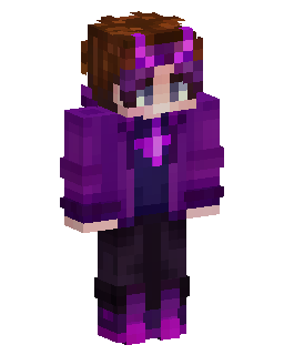 Skin Minecraft Purple Hoodie Gamer