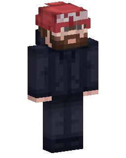 Red Cap Dark Jacket Minecraft skin