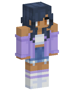 Purple Hoodie Girl skin de Minecraft