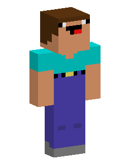 noob bare bone Minecraft skini